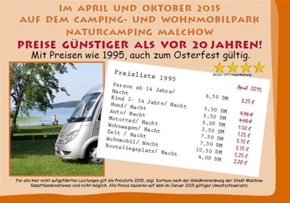Camping- und Wohnmobilpark Naturcamping Malchow