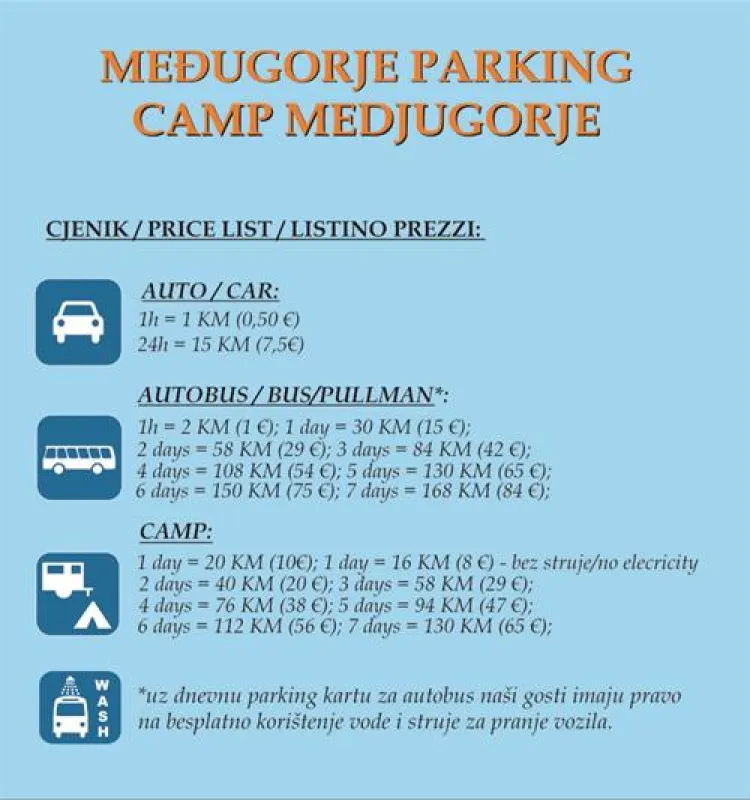 Medjugorje Parking Camp