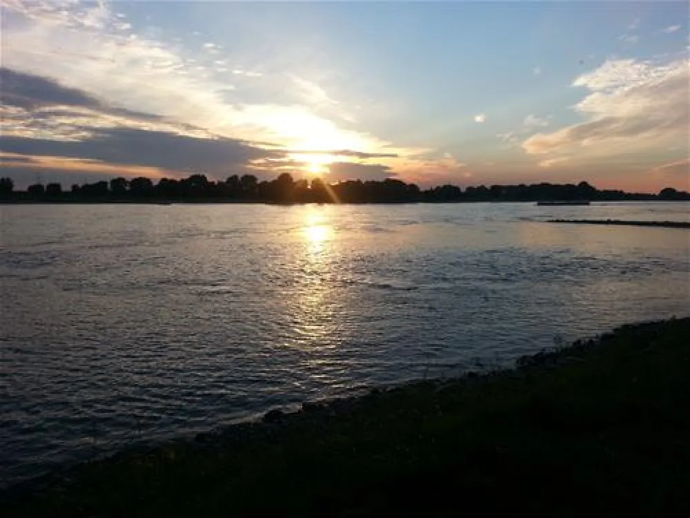 Campingplatz-Rheinblick