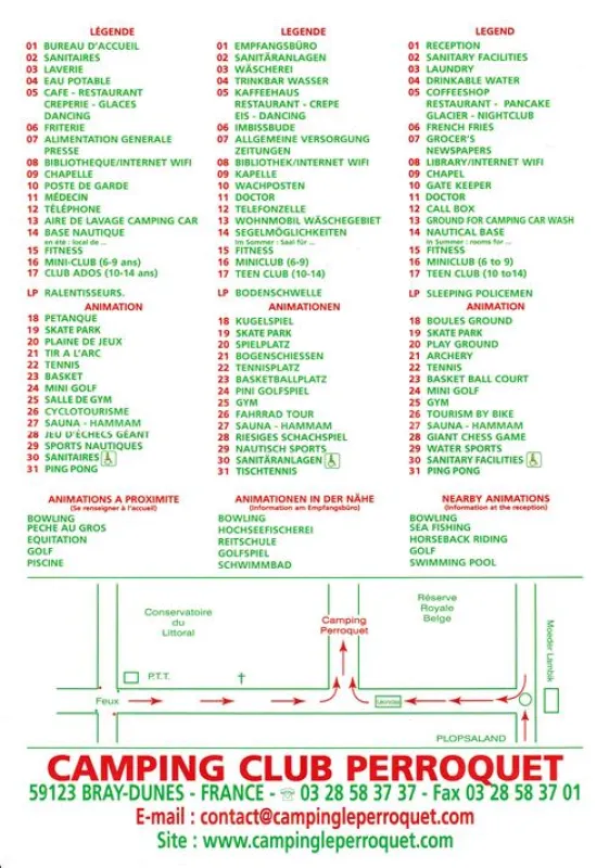 Camping Perroquet Plage Frontiere  