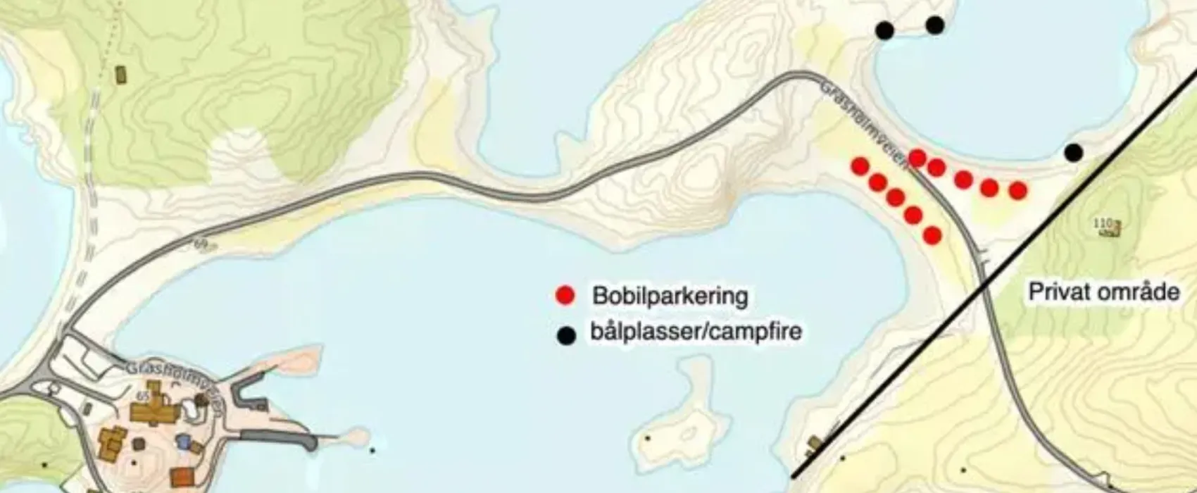 Gressholmen bobilparkering