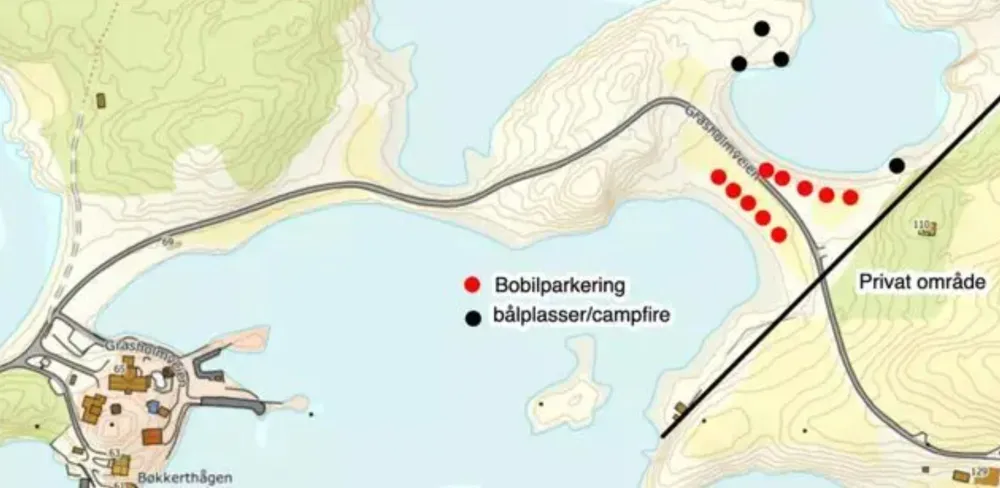 Gressholmen bobilparkering