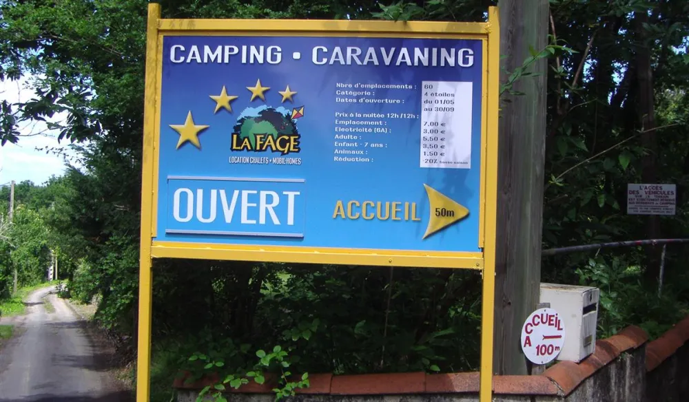 Camping La Fage  