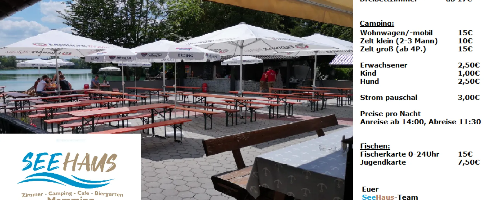 Seehaus Mamming Camping - Biergarten - Cafe & Kiosk