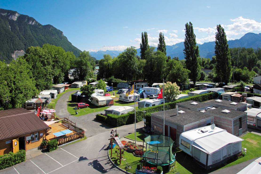 Camping Les Horizons Bleus in Schweiz - Spottocamp - Spottocamp