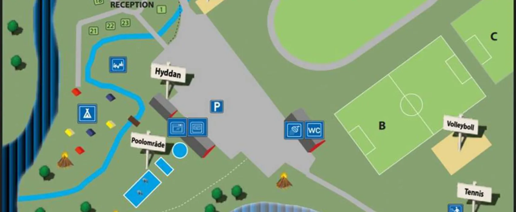 Flammabadets Camping