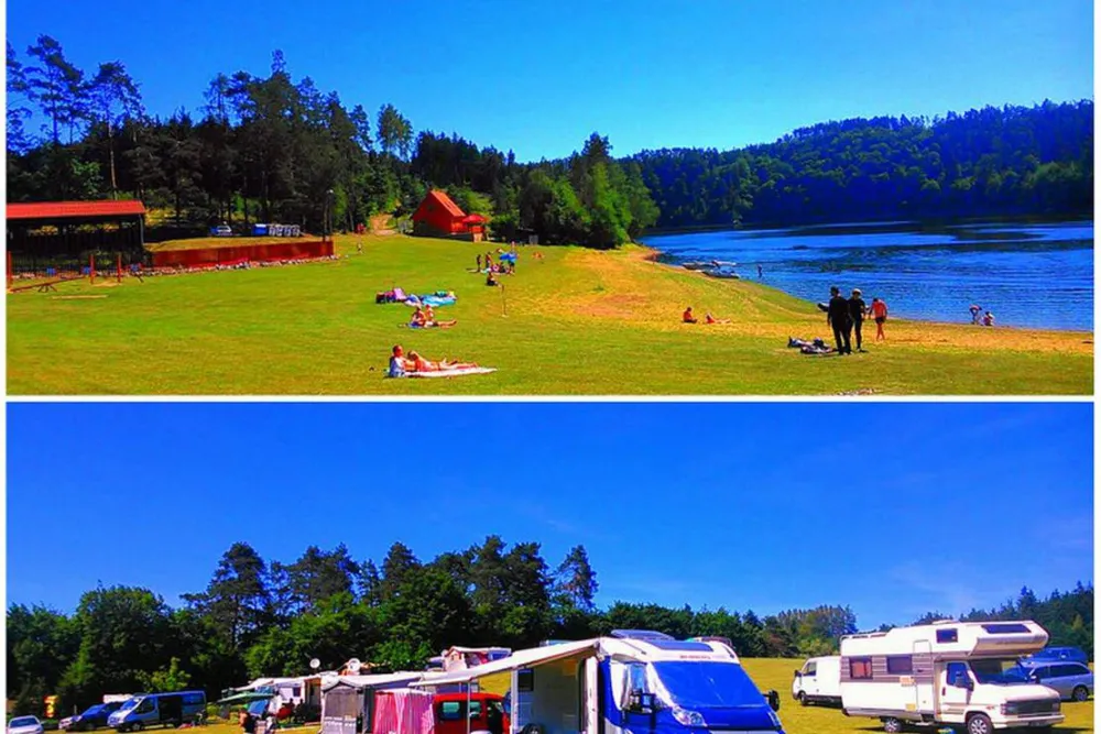 Autokemp Wilsonka na Dalešické přehradě