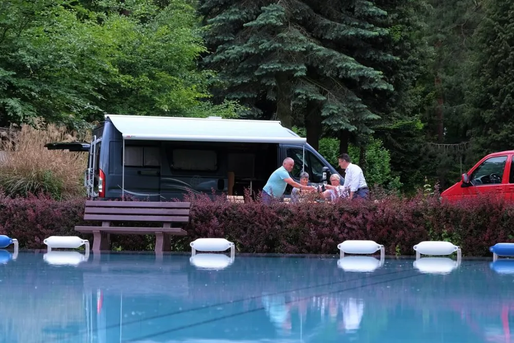 Caravan- und Wohnmobilstellplatz am Bilzbad in Radebeul bei Dresden