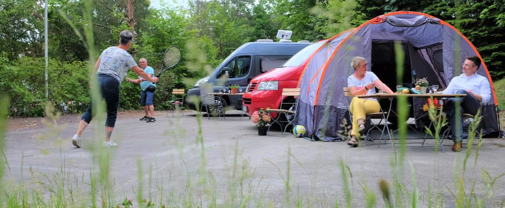 Caravan- und Wohnmobilstellplatz am Bilzbad in Radebeul bei Dresden