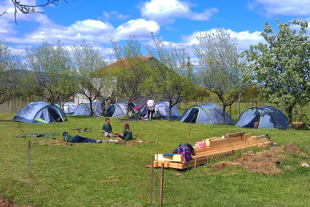 Eco Community Garden Camping
