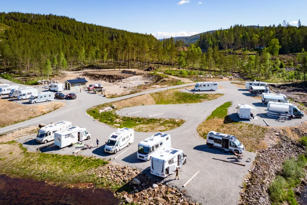 Villmarkseventyret bobilparkering