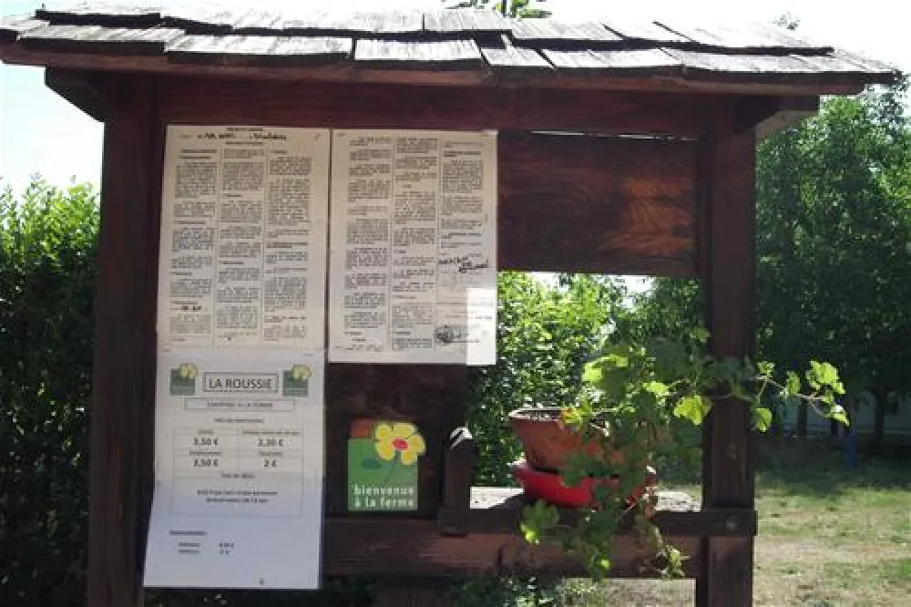 Camping en ferme La Roussie