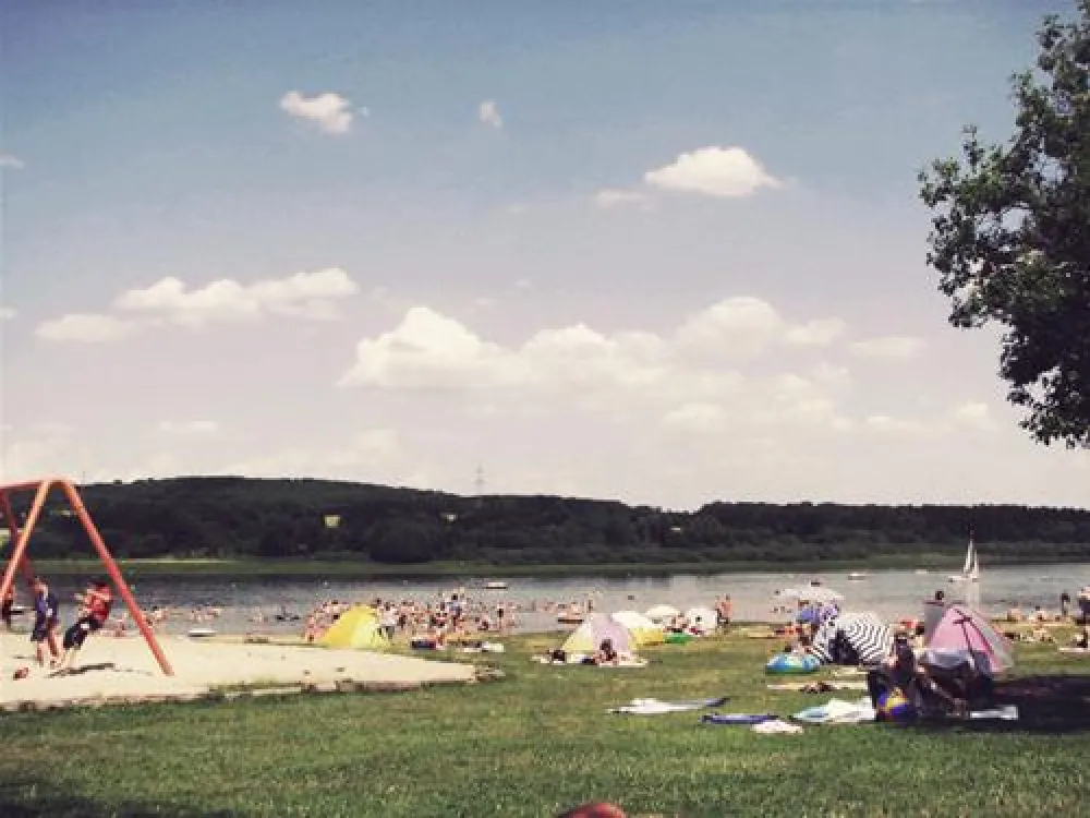 Camping an der Krombachtalsperre