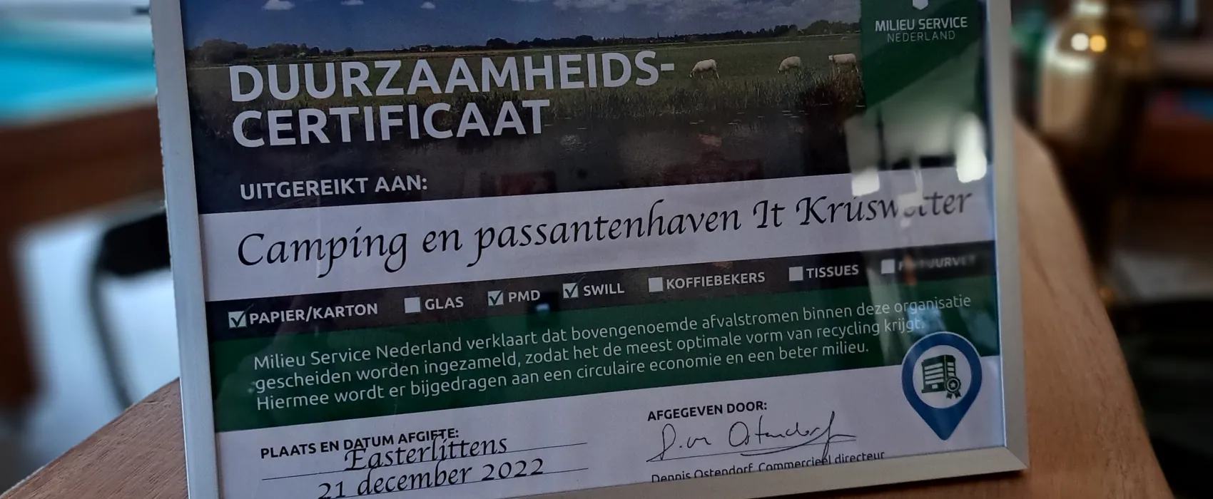 Camping en Passantenhaven It Kruswetter