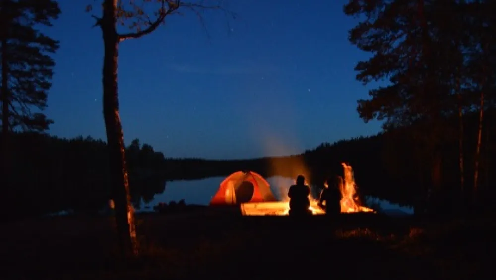 Wilderness camping Sweden
