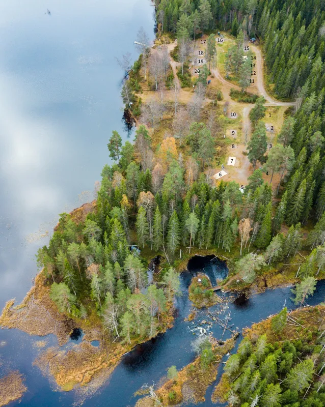 Wilderness camping Sweden