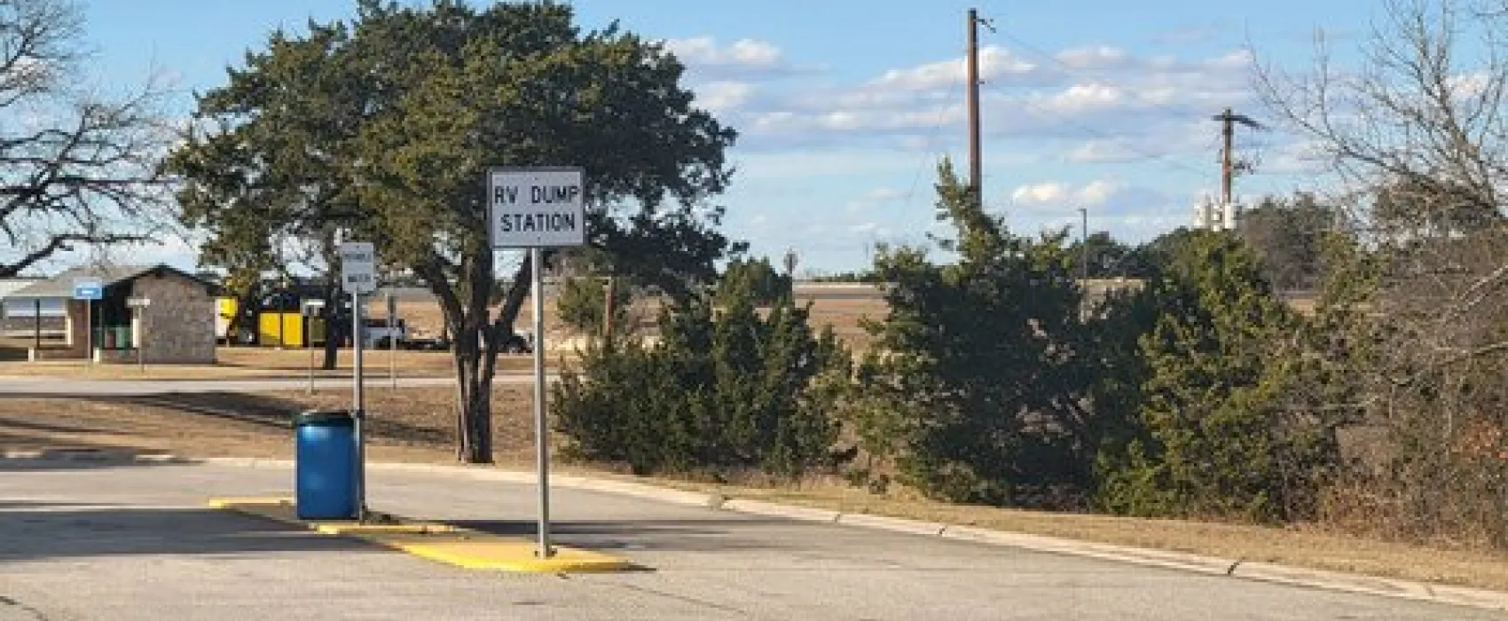 Kerr County RV Dump Station Eastbound