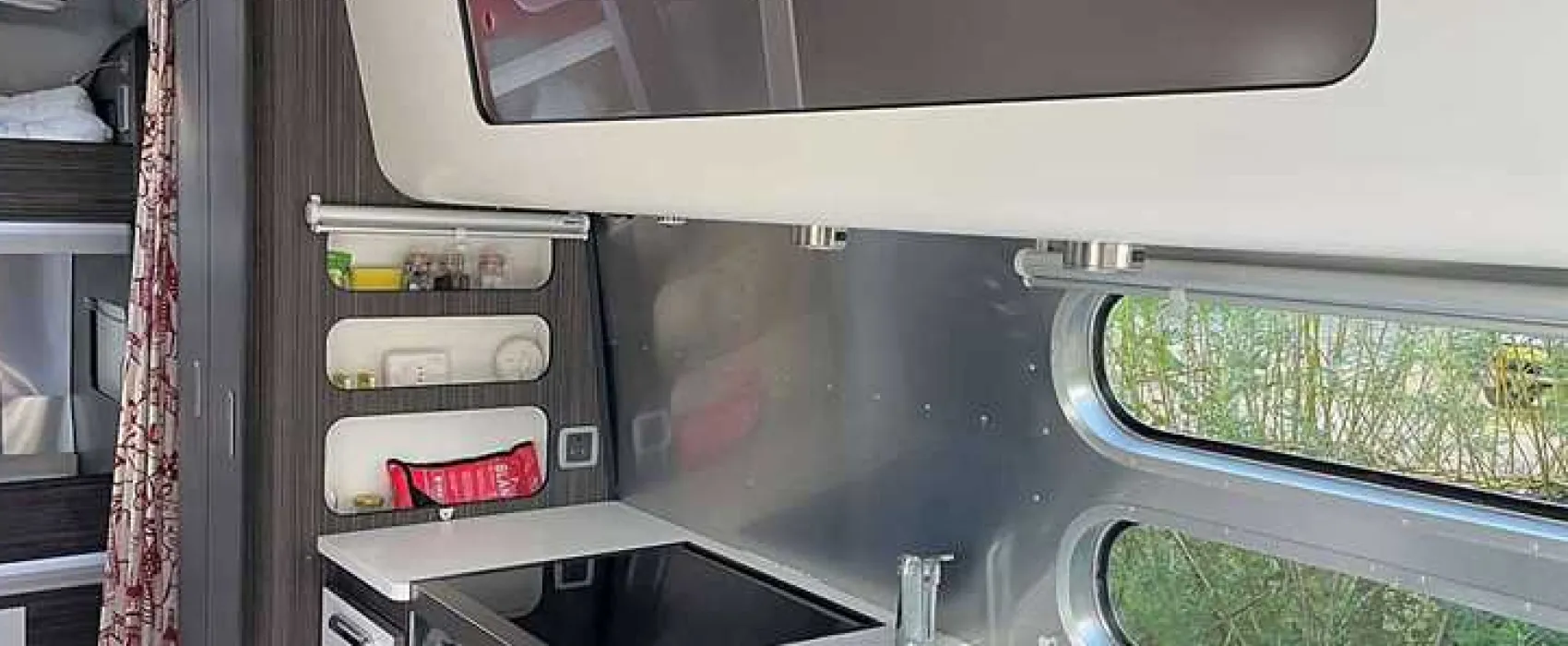 Silver Airstream Glamping