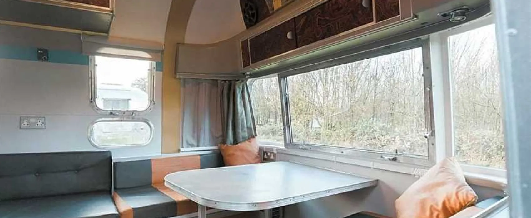 Silver Airstream Glamping