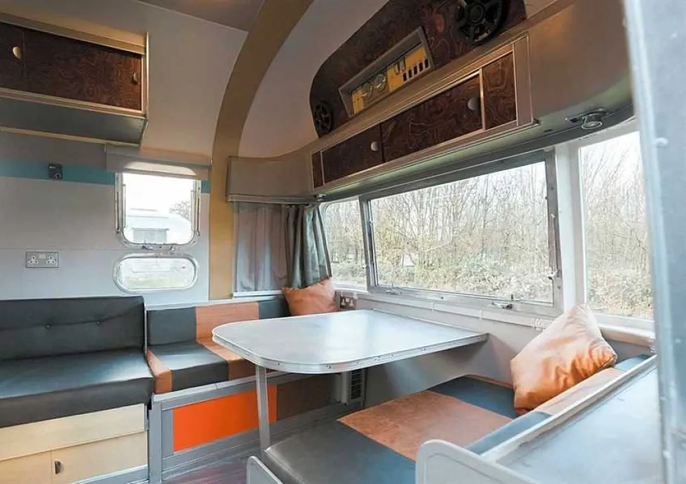 Silver Airstream Glamping
