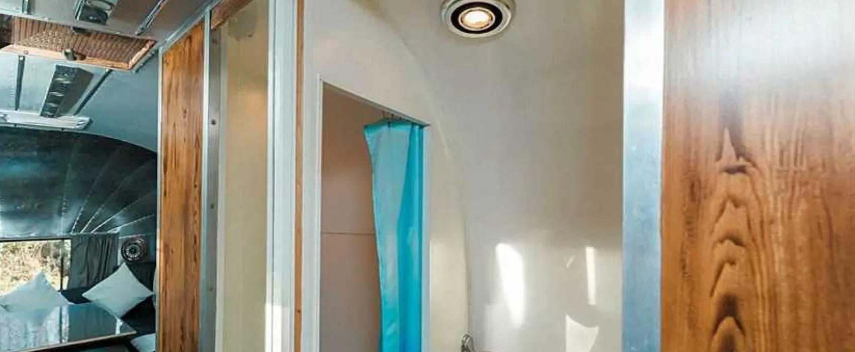 Silver Airstream Glamping