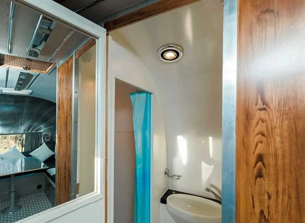 Silver Airstream Glamping