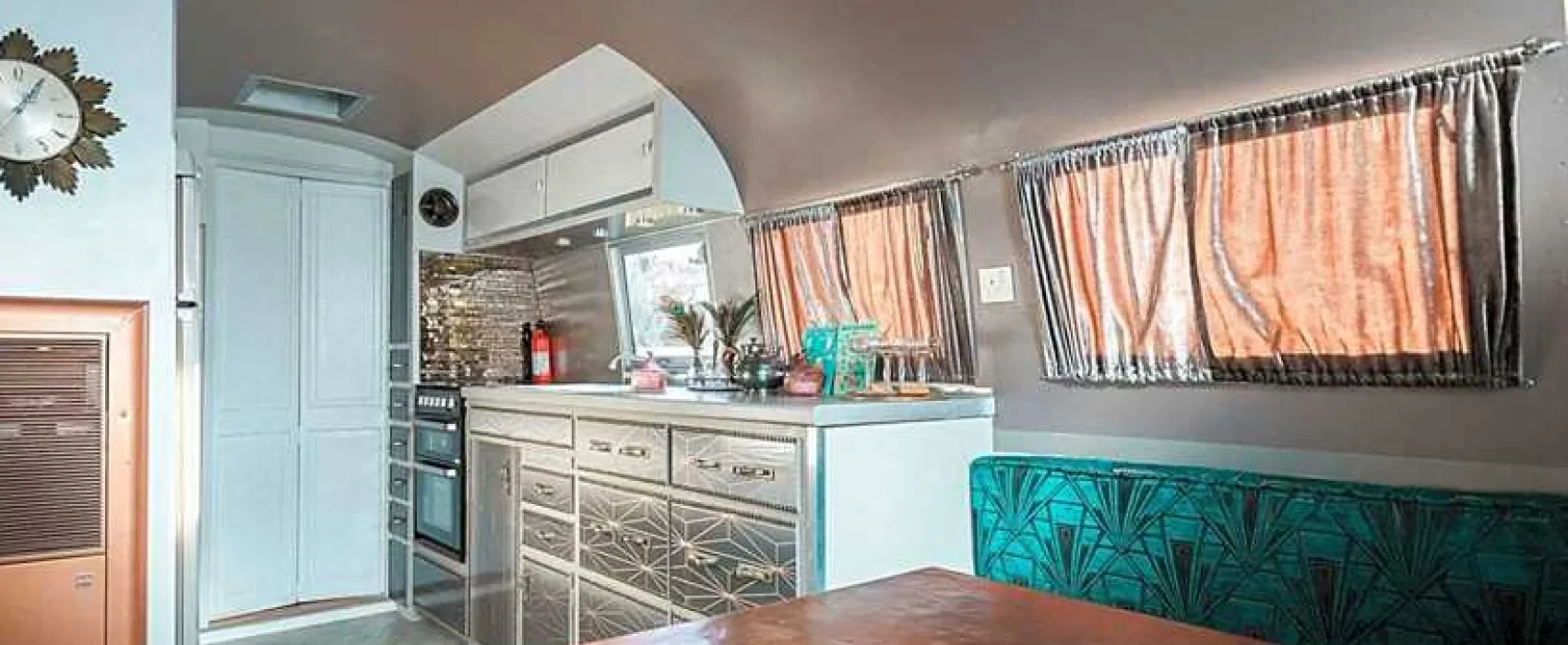 Silver Airstream Glamping