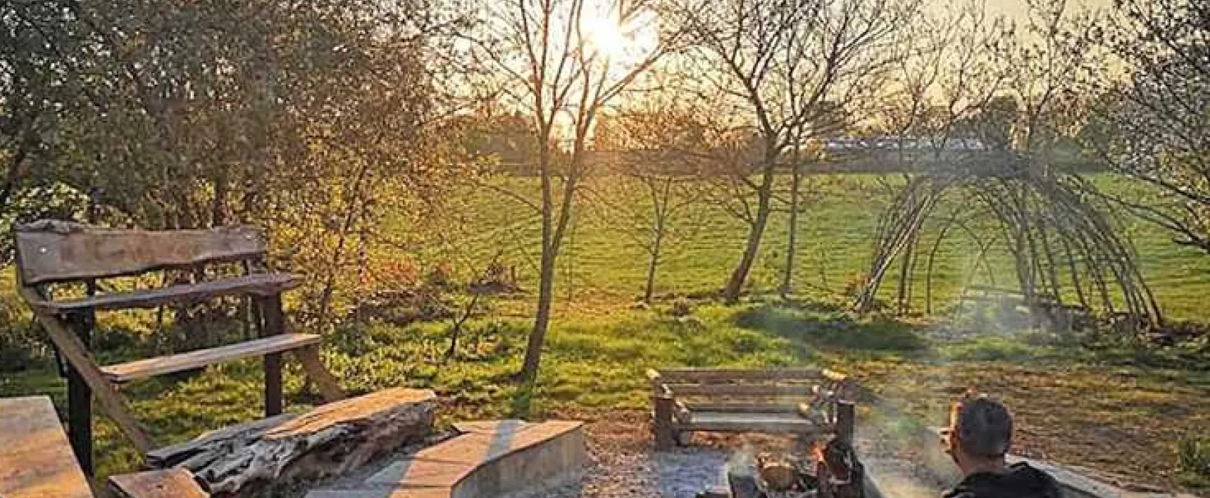 Silver Airstream Glamping