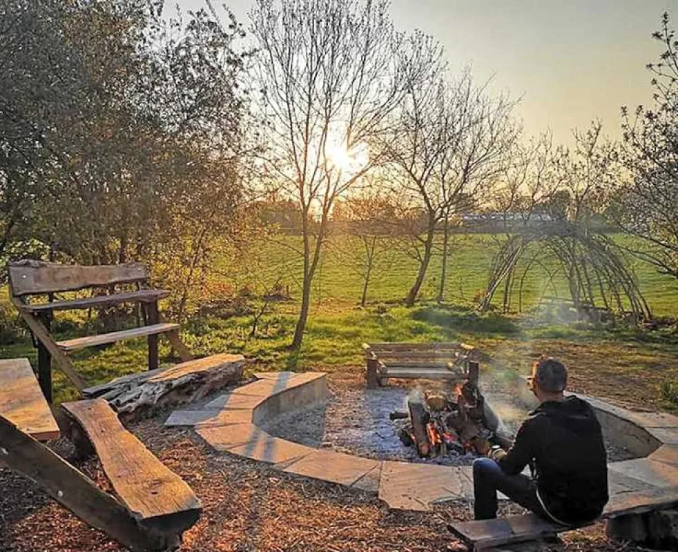 Silver Airstream Glamping