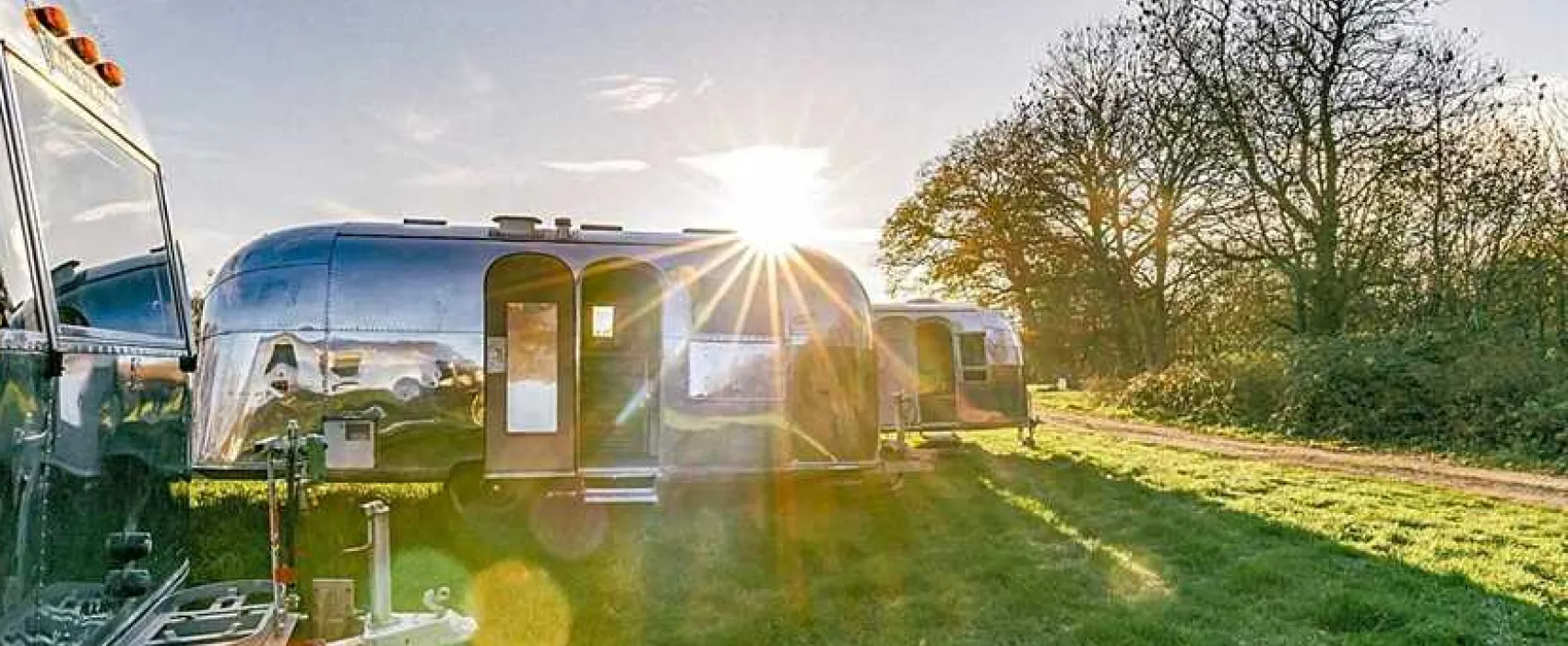 Silver Airstream Glamping