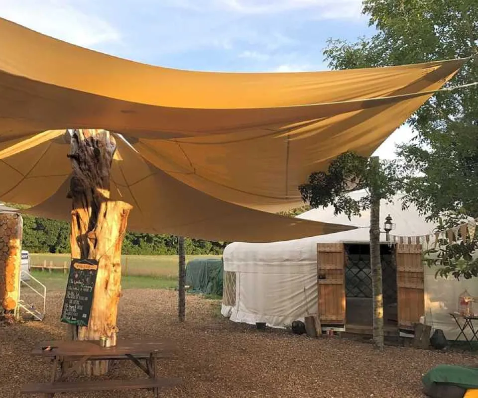 Silver Airstream Glamping