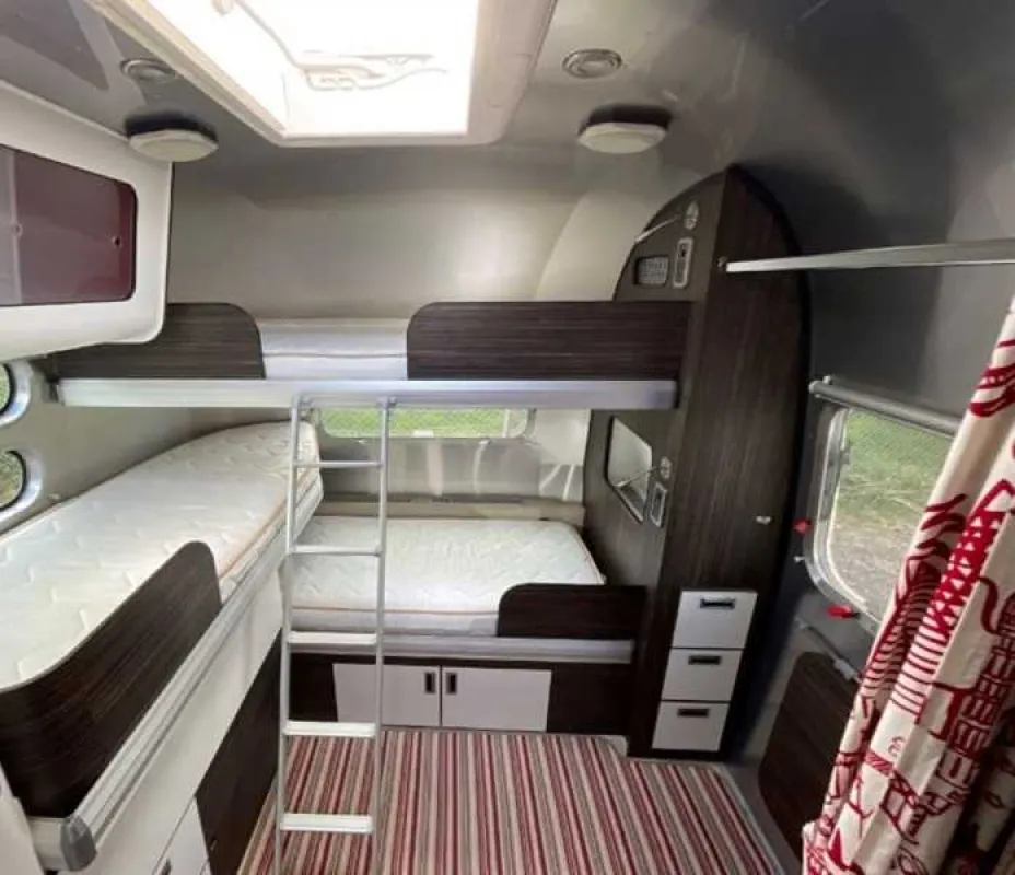Silver Airstream Glamping