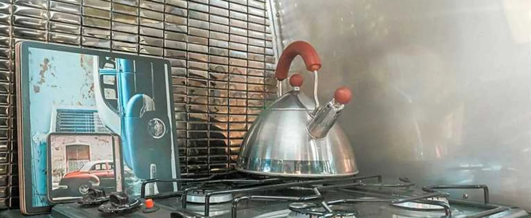 Silver Airstream Glamping