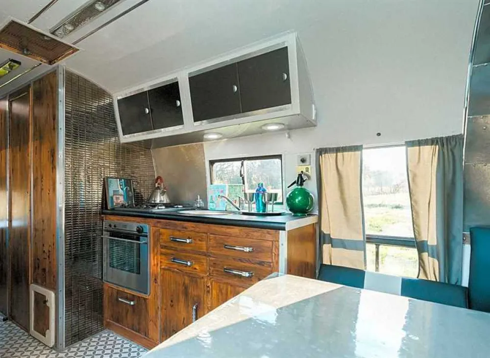 Silver Airstream Glamping