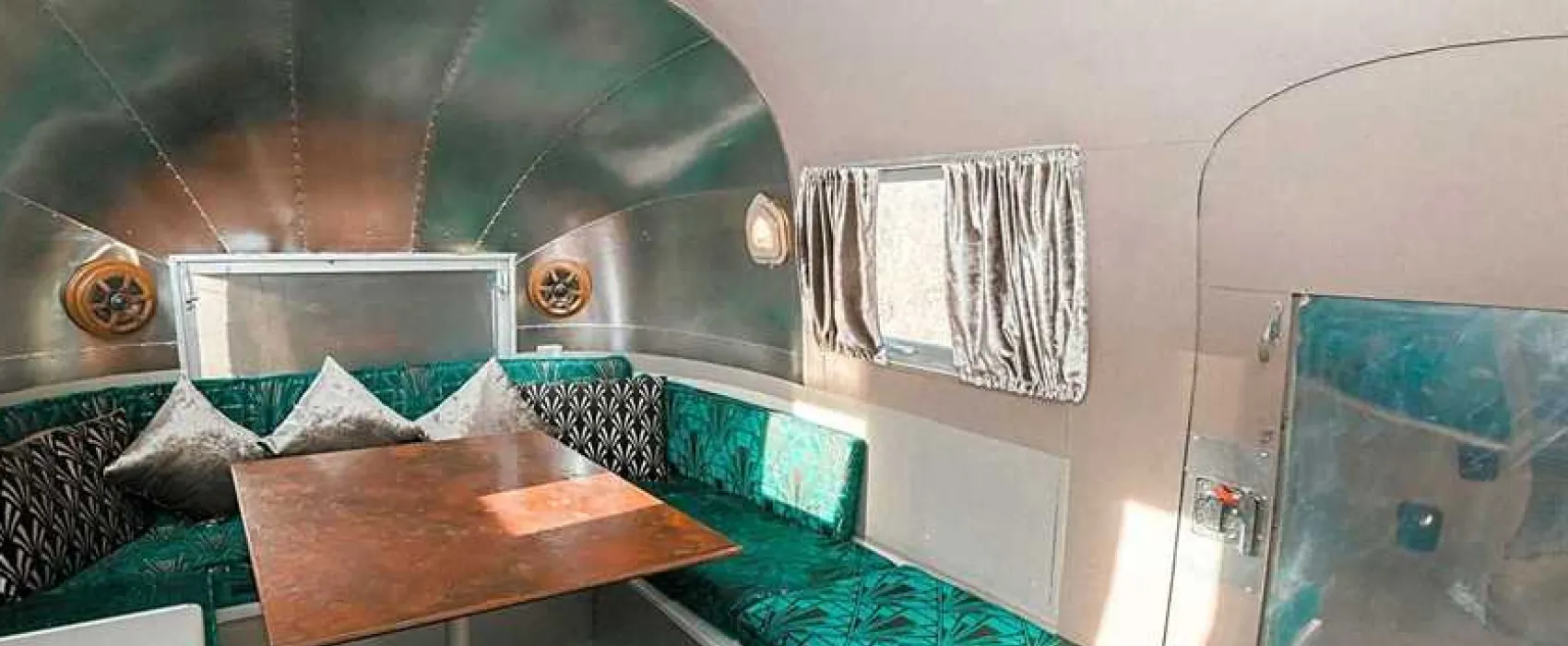 Silver Airstream Glamping