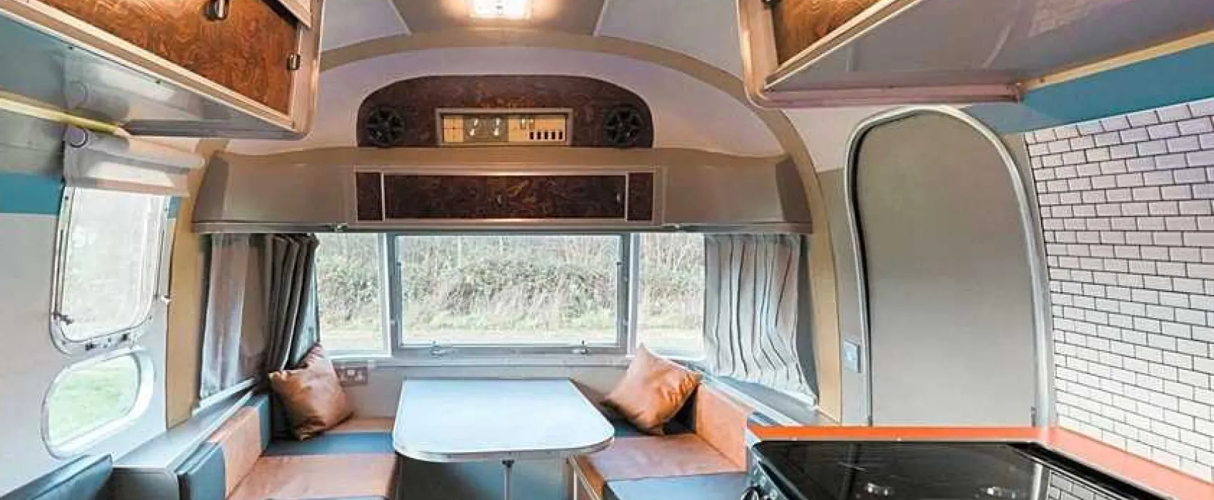 Silver Airstream Glamping