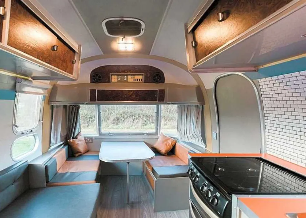 Silver Airstream Glamping