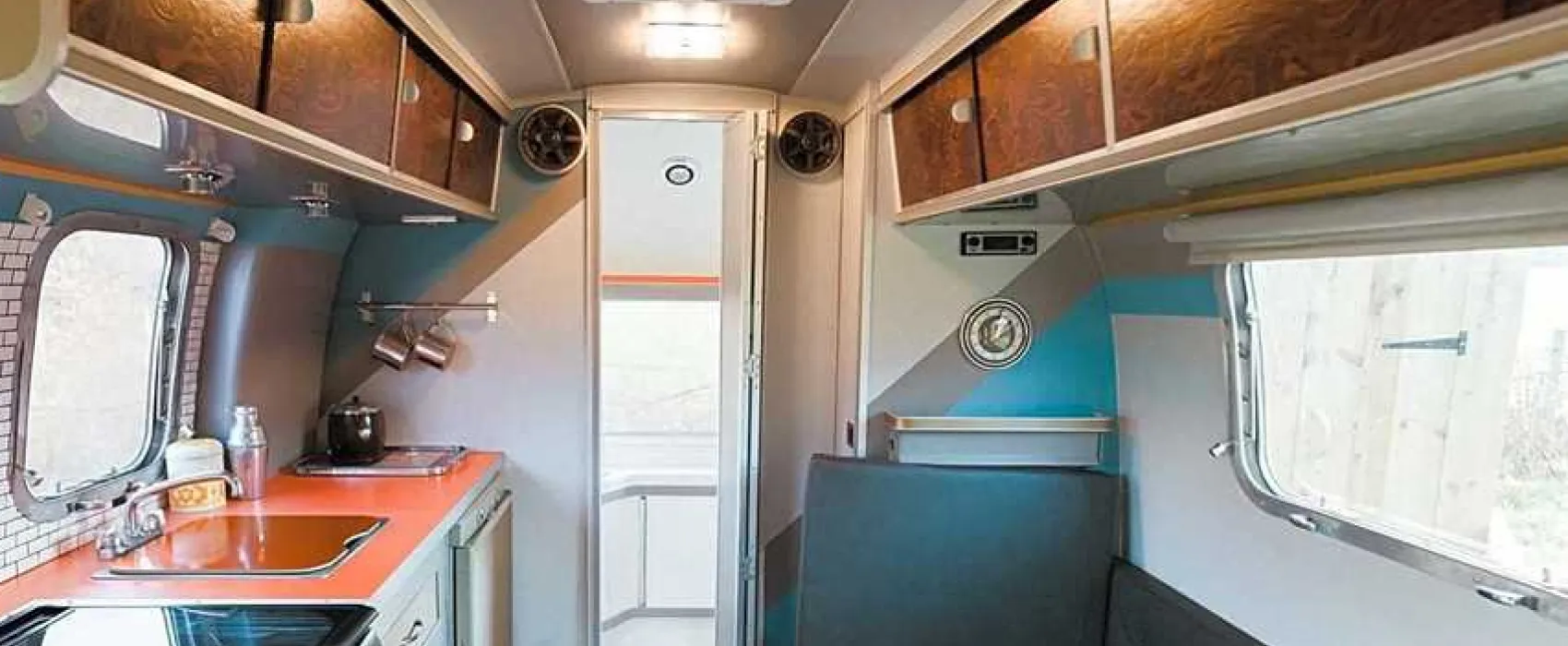 Silver Airstream Glamping