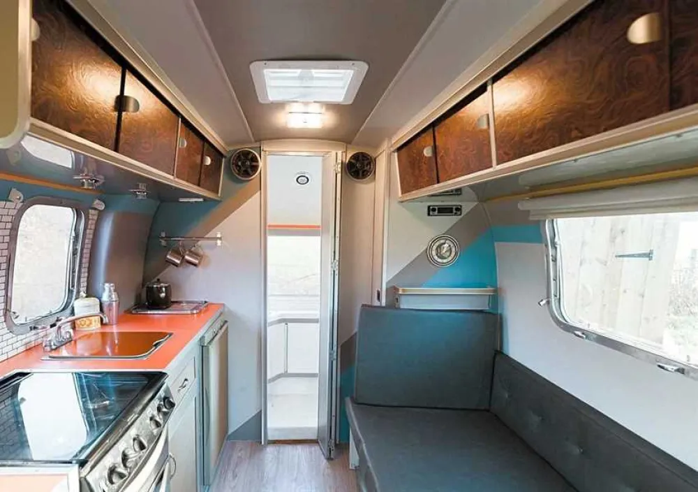 Silver Airstream Glamping