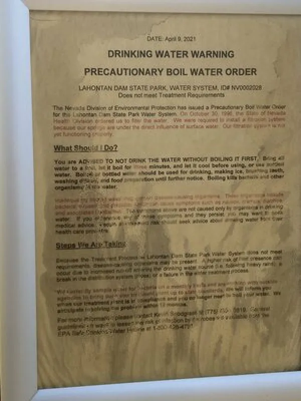 Lahontan Dam Overlook RV Dump Station