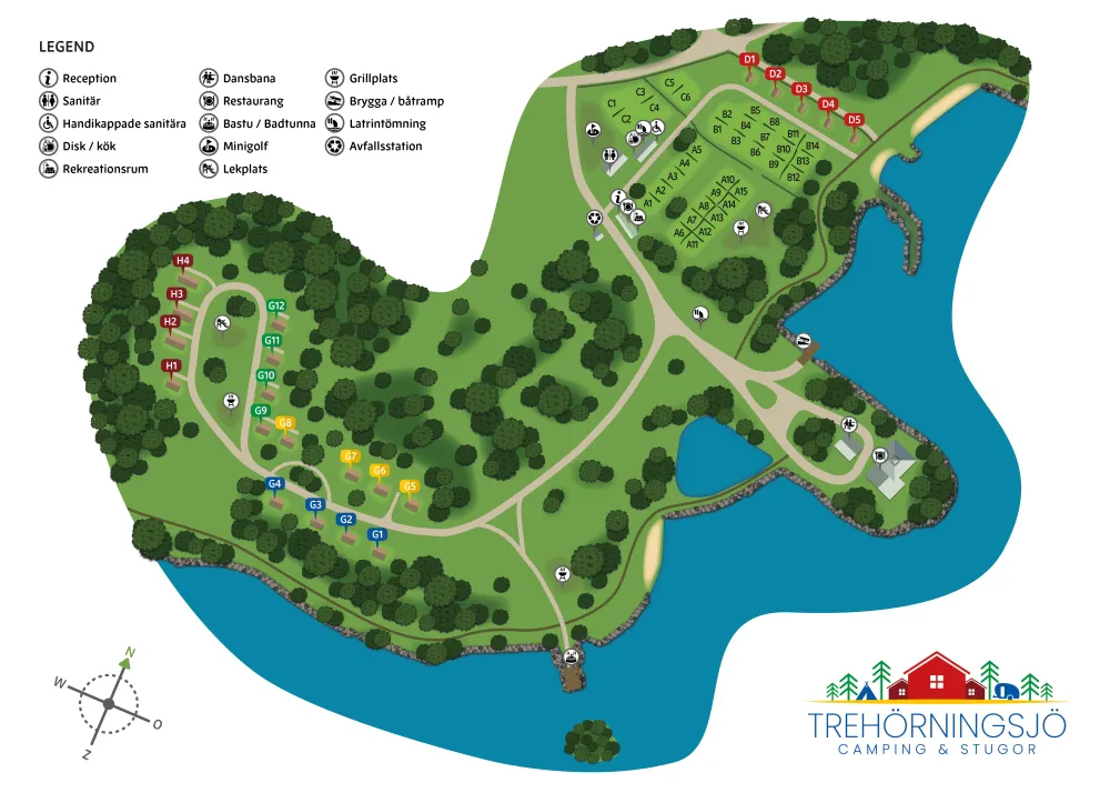 Trehörningsjö Camping & stugor