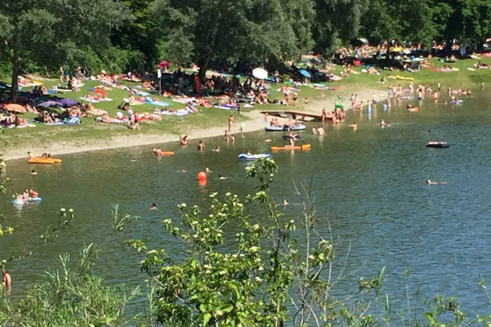 Camping beim Stausee Schömberg
