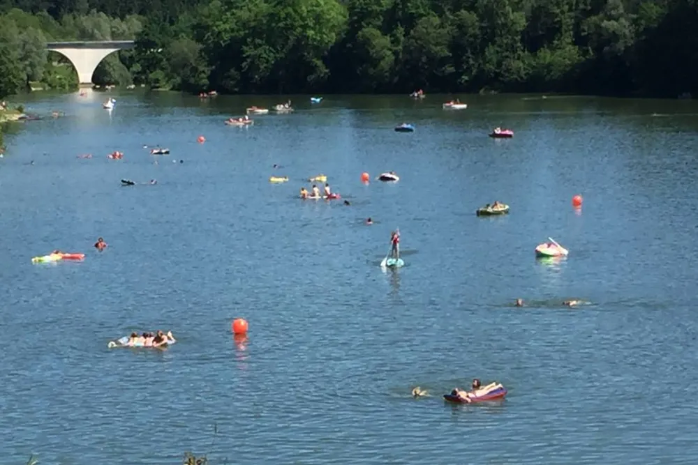 Camping beim Stausee Schömberg